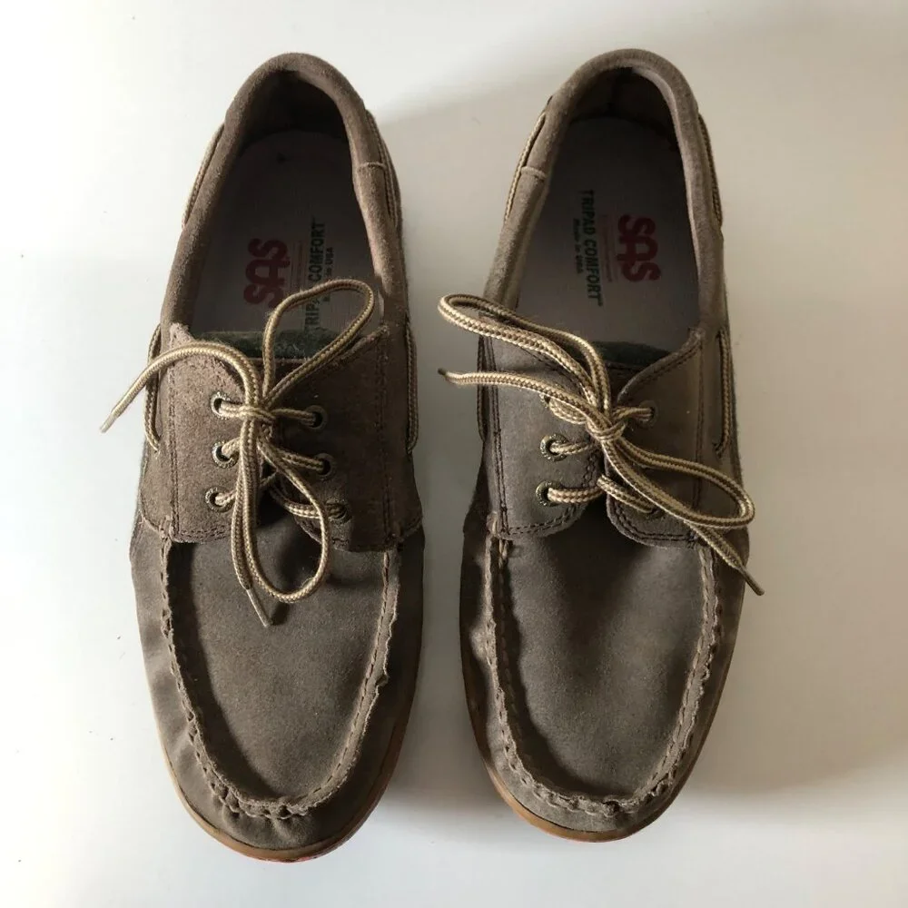 Sperry Top Sider Leather Boat Shoes Mens Size 11M Brown Non Marking Sole Loafer